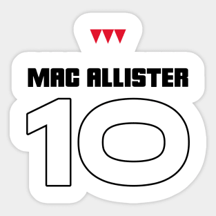 Liverpool Mac Allister 10 Sticker